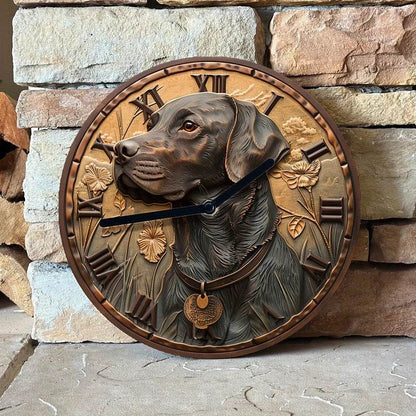 Labrador Retriever Silent Wall Clock - Montero Milan