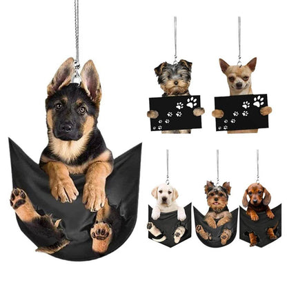 Adorable Puppy Hanging Ornament ( 1 PCs / 6 PCs) - Montero Milan