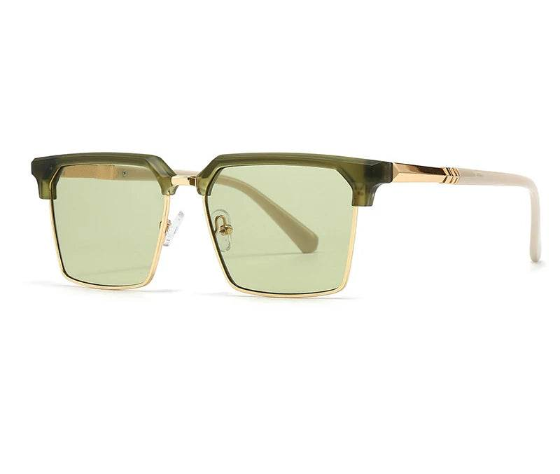 SHAUNA Square Women Fashion Sunglasses Gradient Men Vintage Green Sun Glasses Shades UV400 - Montero Milan