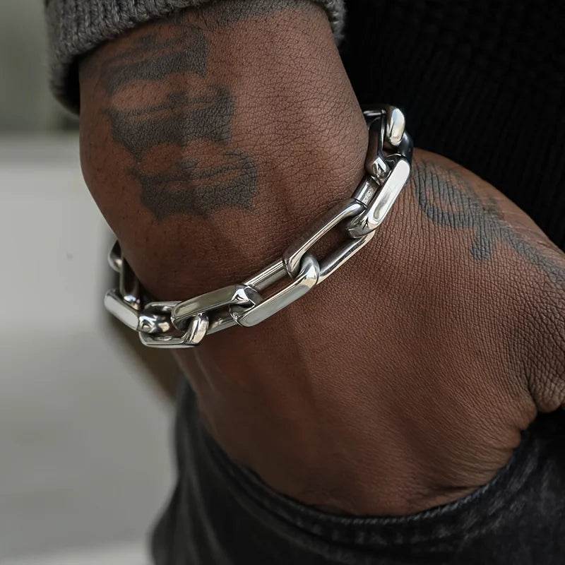 Titanium Steel Chain-Link Bracelet - Montero Milan