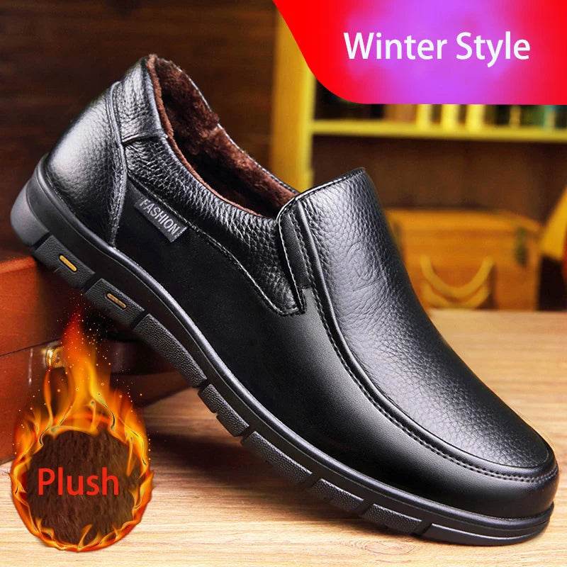 Genuine Leather Casual Shoes For Men Flat Platform Walking Shoes Outdoor Footwear Loafers Breathable Sneakers Handmade Shoes - Montero Milan