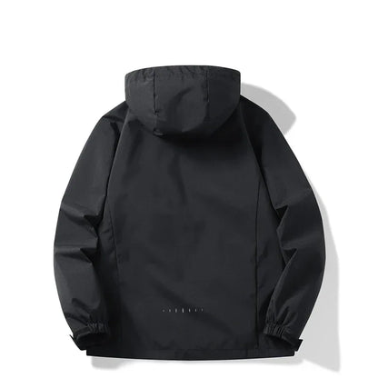Autumn New Men's Mountaineering Jacket Windproof and Waterproof Fabric Fashion Hip Hop Design Casual Oversize Outdoors Coat