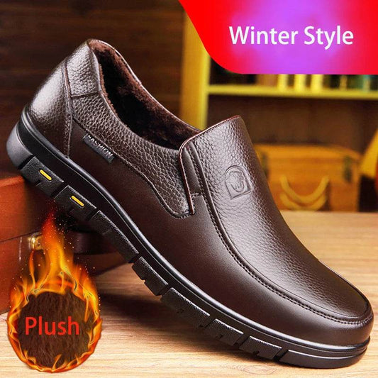 Genuine Leather Casual Shoes For Men Flat Platform Walking Shoes Outdoor Footwear Loafers Breathable Sneakers Handmade Shoes - Montero Milan