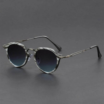 Classic Vintage Metal Sunglasses (UV400 Protection) - Montero Milan