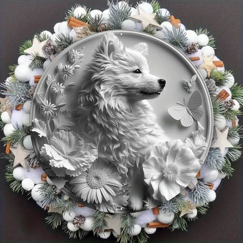 American Eskimo Dog Flat 3D Ornament - Montero Milan