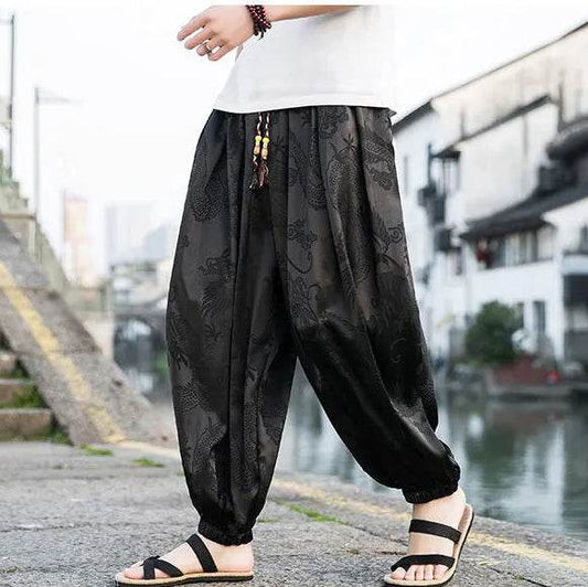 Samurai Style Wide-Leg Trousers - Montero Milan