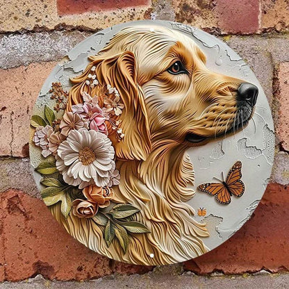 Golden Retriever Flat 3D Ornament - Montero Milan