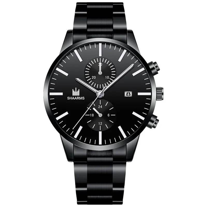 Luxury Stainless Steel Watch & Bracelet Set (Buy 2 Get 1 Free) - Montero Milan