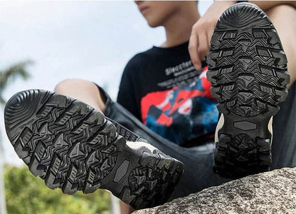 Summer Men's Mesh Sports Shoes Fashion Mountaineering Breathable Lightweight Anti Slip Shoes Outdoor Travel Running Casual Shoes - Montero Milan