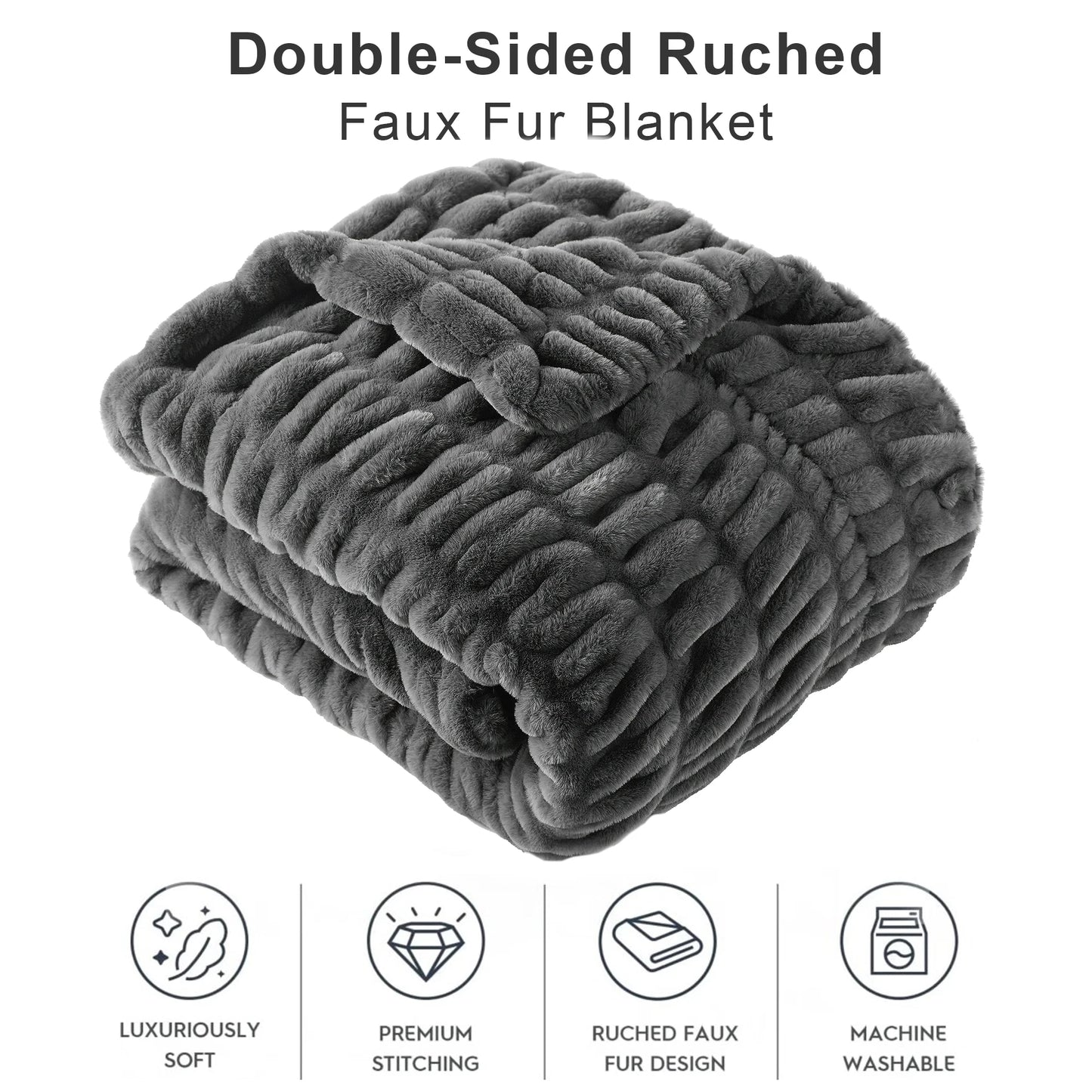 Luxury Faux Fur Throw Blanket