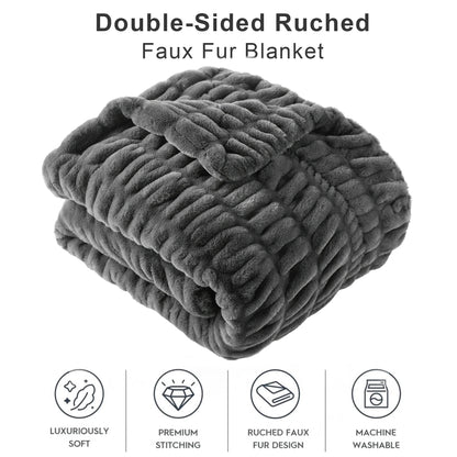Luxury Faux Fur Throw Blanket