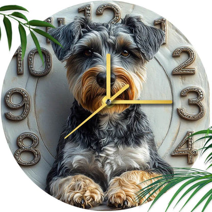 Schnauzer Silent Wall Clock - Montero Milan
