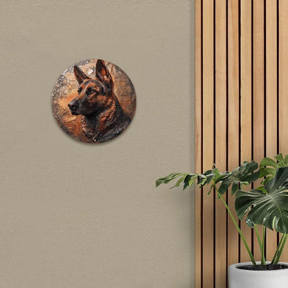 German Shepherds Flat 3D Ornament - Montero Milan