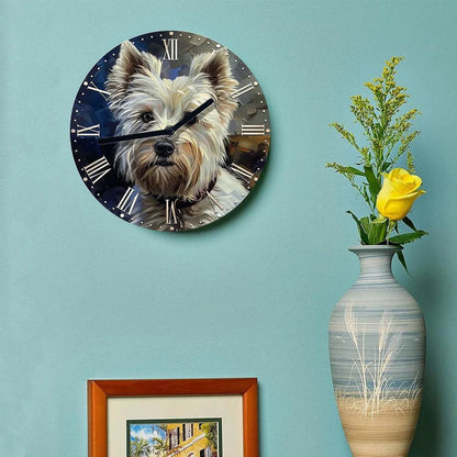 West Highland White Terrier Silent Wall Clock - Montero Milan