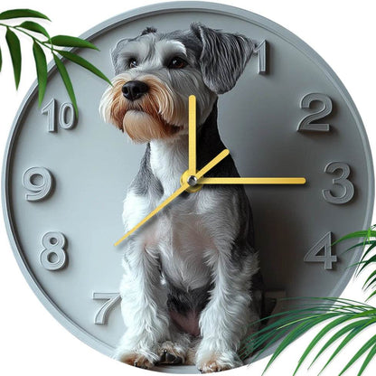 Schnauzer Silent Wall Clock - Montero Milan