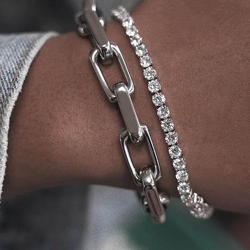 Titanium Steel Chain-Link Bracelet - Montero Milan