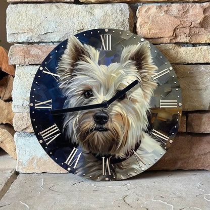 West Highland White Terrier Silent Wall Clock - Montero Milan