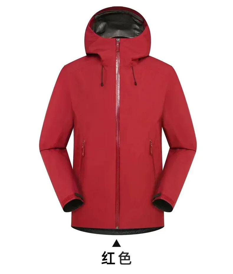 ARC BETA Embroidery Logo Rain Jacket Sports Ski Camping Outdoor Mountain Climbing Windproof Waterproof Three Layer Unisex Coat
