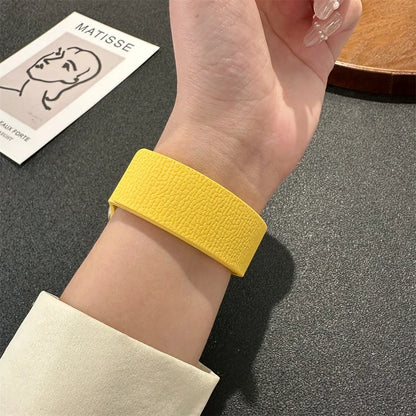 Magnetic Leather Apple Watch Band