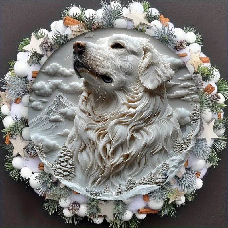 Great Pyrenees Dog Flat 3D Ornament - Montero Milan