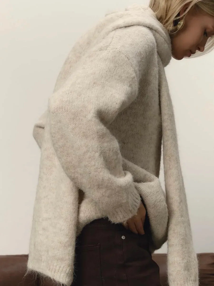Hirsionsan 2025 New Soft Loose V Or O Neck Knitted Sweaters Women Winter Solid Female Pullovers Warm Basic Knitwear Jumper