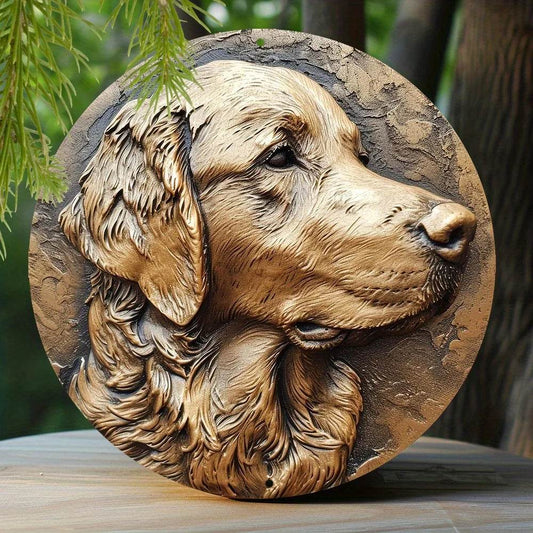 Golden Retriever Flat 3D Ornament - Montero Milan