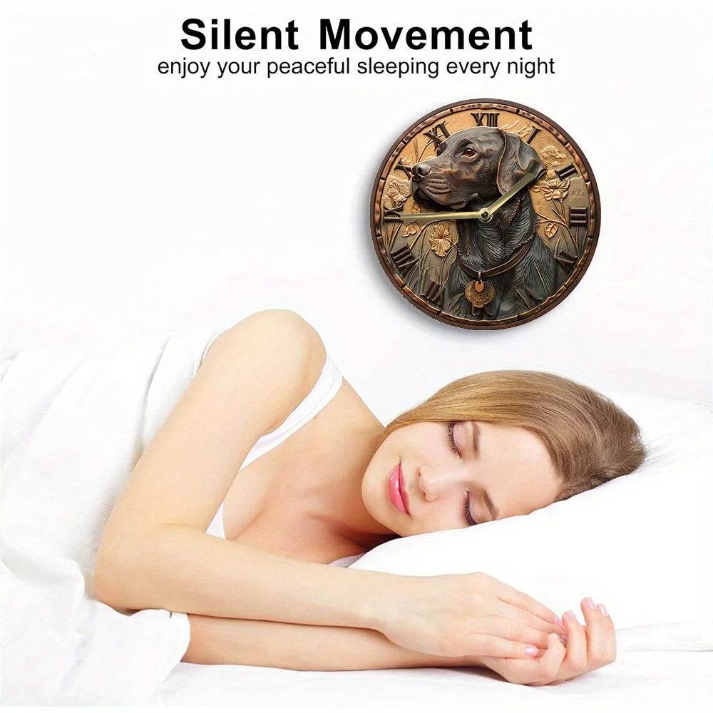 Labrador Retriever Silent Wall Clock - Montero Milan