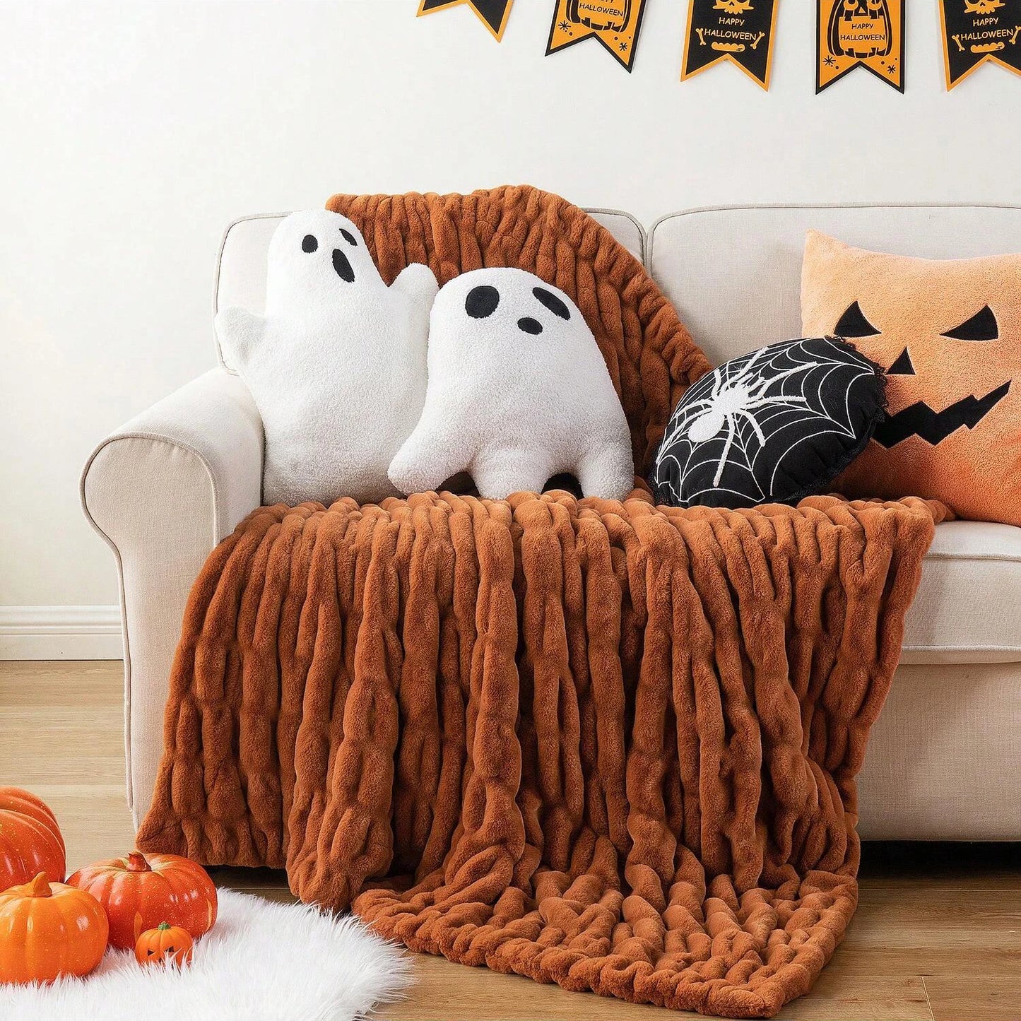 Luxury Faux Fur Throw Blanket