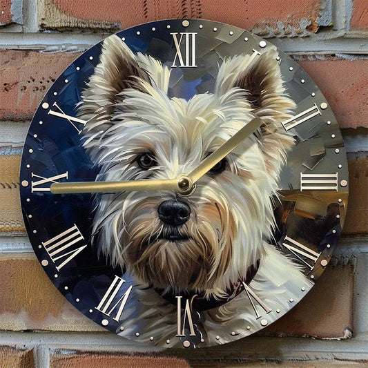 West Highland White Terrier Silent Wall Clock - Montero Milan