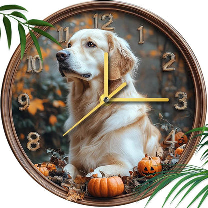 Golden Retriever Silent Wall Clock - Montero Milan