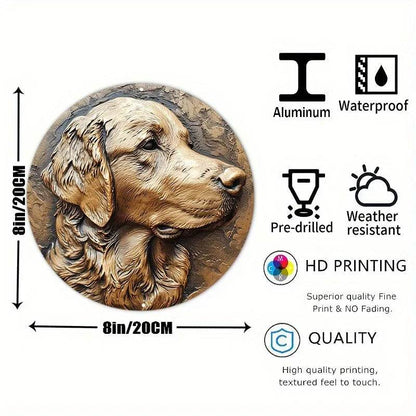 Golden Retriever Flat 3D Ornament - Montero Milan