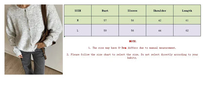 Hirsionsan Elegant Long Sleeve Sweater Women 2024 New Single-Breasted Female Casual Cardigan Soft Cashmere Knitted Outwear