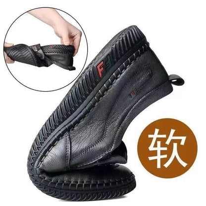 Mens Leather Loafers Non Slip Walking Flats Breathable Outdoor Slip on Casual Shoes for Male Work Office Driving Sneakers2 - Montero Milan