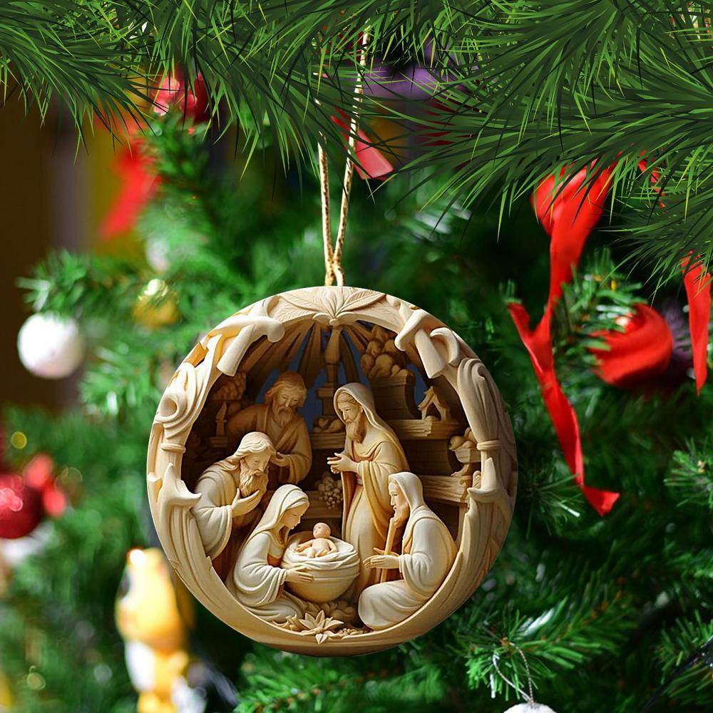Classic Christmas Nativity Ornaments (1 / 6 / 12 PCs) - Montero Milan