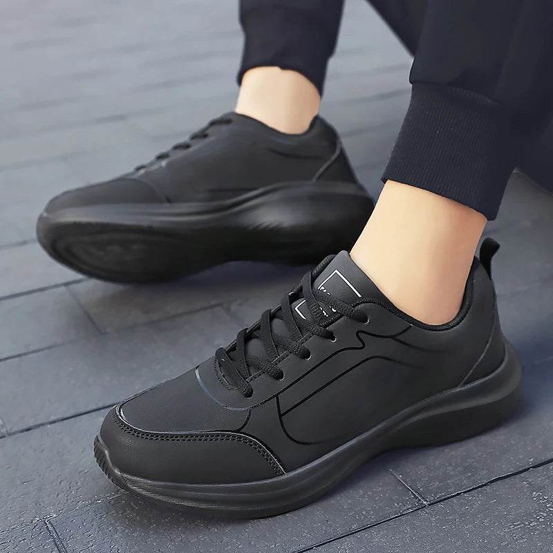 New Men Running Shoes Winter Warm Male Sneakers Anti-slip Breathable Men's Walking Shoes Lace Up Soft Casual Shoes Lightweight - Montero Milan