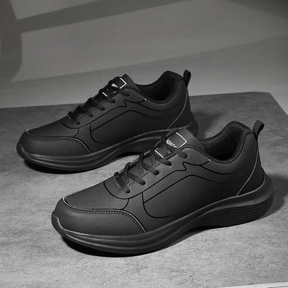 New Men Running Shoes Winter Warm Male Sneakers Anti-slip Breathable Men's Walking Shoes Lace Up Soft Casual Shoes Lightweight - Montero Milan
