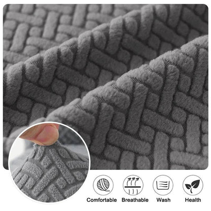 1PC Stretch Dining Chair Seat Cover Jacquard Solid Color Chairs Covers Removable Anti-Dust Chair Cushion Slipcovers Hotel Home - Montero Milan