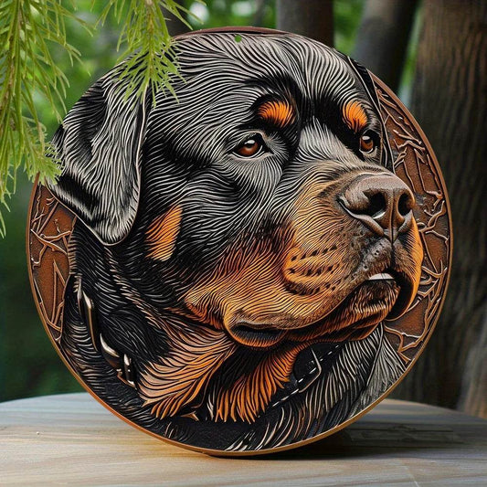 Rottweiler Dog Flat 3D Ornament - Montero Milan