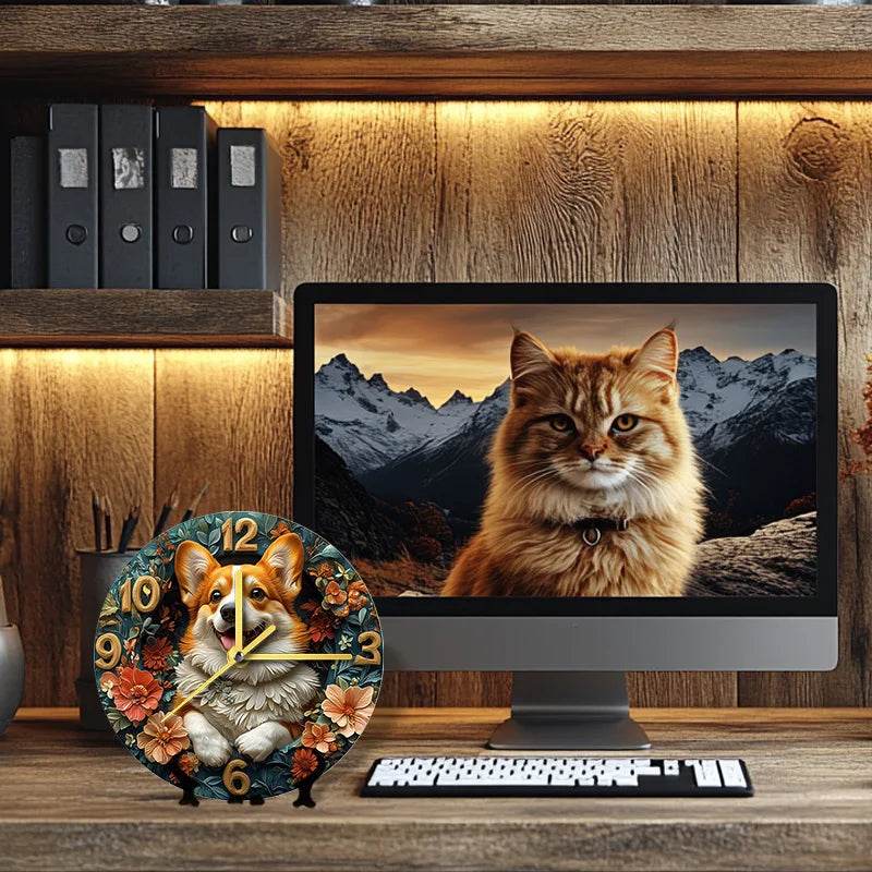 Corgi Silent Wall Clock - Montero Milan