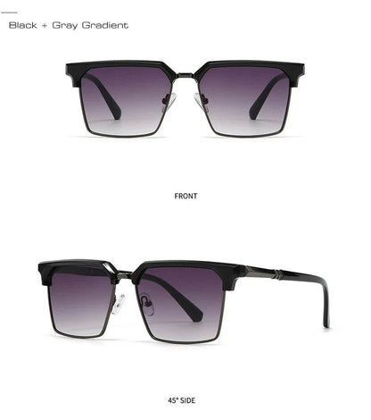 SHAUNA Square Women Fashion Sunglasses Gradient Men Vintage Green Sun Glasses Shades UV400 - Montero Milan