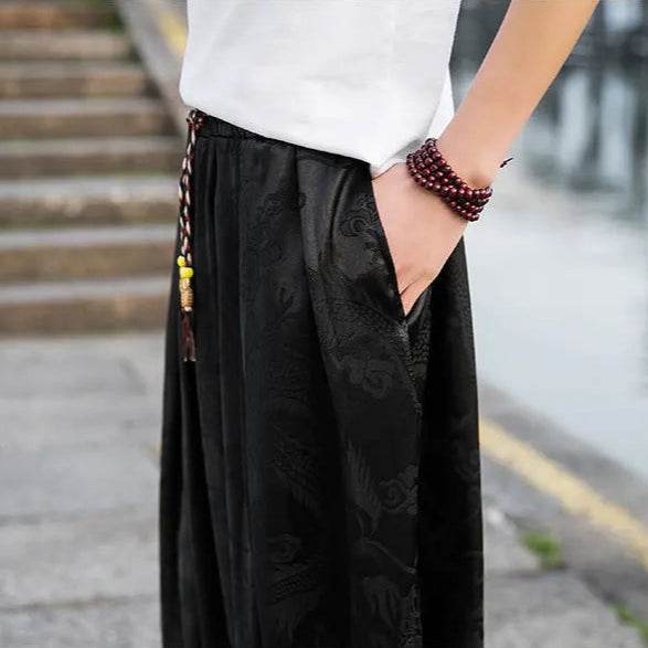 Samurai Style Wide-Leg Trousers - Montero Milan