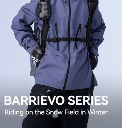 COPOZZ Ski Jacket Women Man Hooded Ski Wear Windproof Winter Overalls Hoodie Waterproof Outdoor Sports Clothing Snowboard