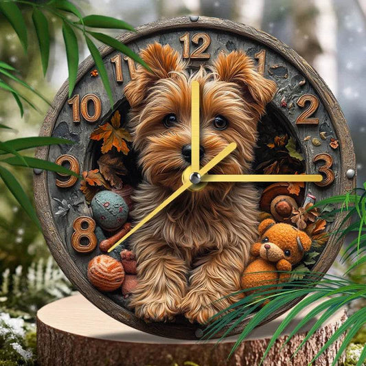 Yorkshire Terrier Silent Wall Clock - Montero Milan