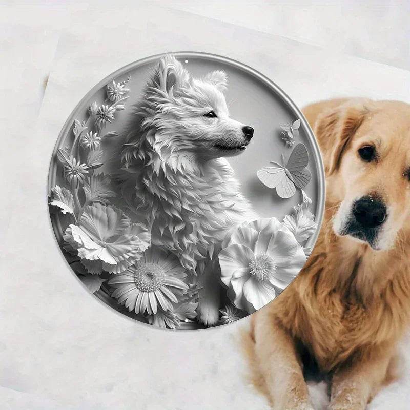 American Eskimo Dog Flat 3D Ornament - Montero Milan