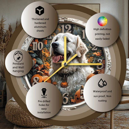 White Retriever Silent Wall Clock - Montero Milan
