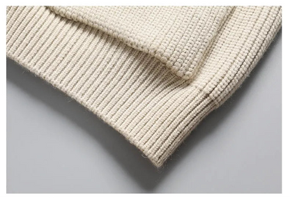 Two-Tone Knit Button Cardigan