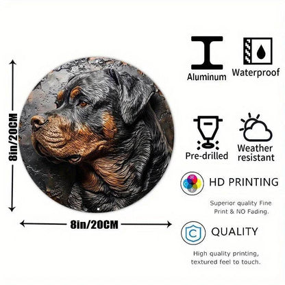 Rottweiler Dog Flat 3D Ornament - Montero Milan