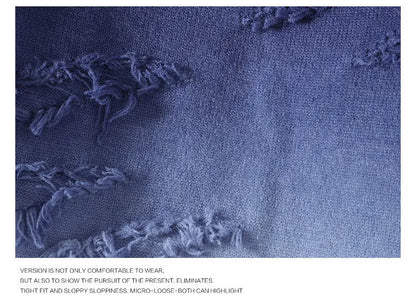 Men’s Distressed Gradient Sweater