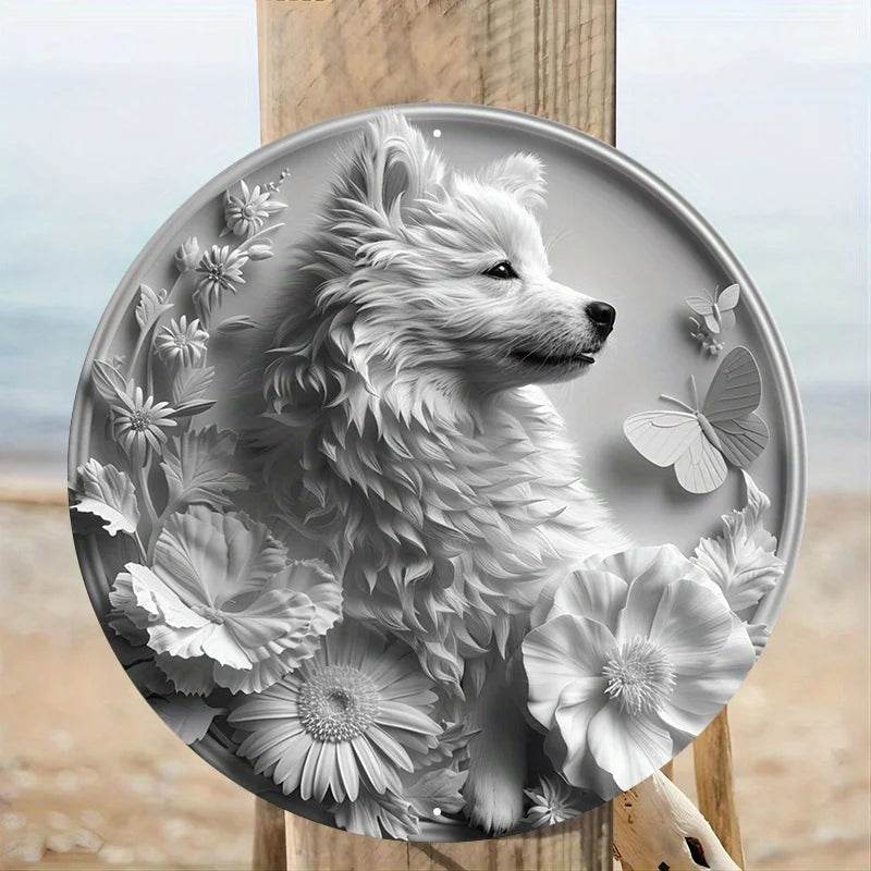 American Eskimo Dog Flat 3D Ornament - Montero Milan
