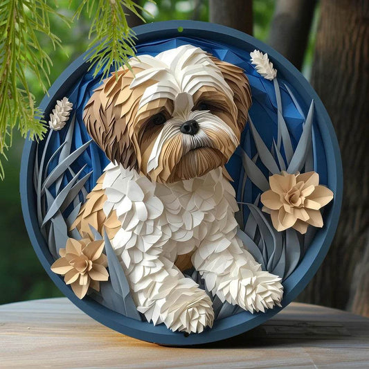 Pug Dog Flat 3D Ornament - Montero Milan